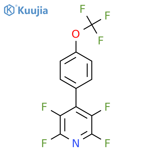 2,3,5,6-Tetrafluoro-4-(4-(trifluoromethoxy)phenyl)pyridine structure