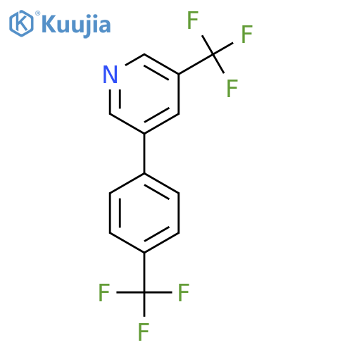 3-(Trifluoromethyl)-5-(4-(trifluoromethyl)phenyl)pyridine structure