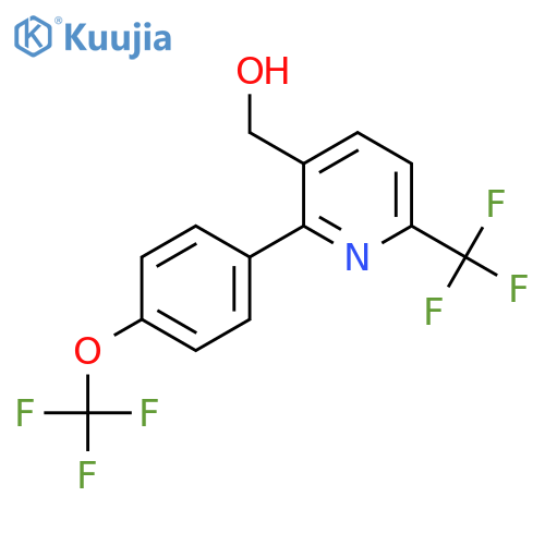 2-(4-(Trifluoromethoxy)phenyl)-6-(trifluoromethyl)pyridine-3-methanol structure