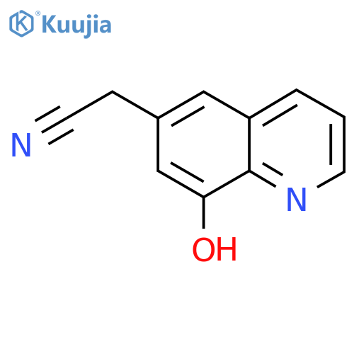 8-Hydroxyquinoline-6-acetonitrile structure