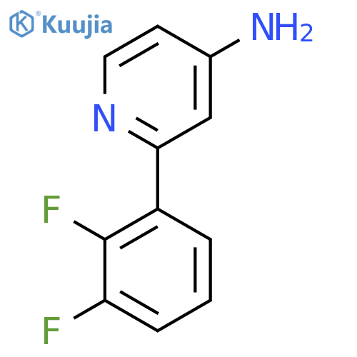 4-Amino-2-(2,3-difluorophenyl)pyridine structure