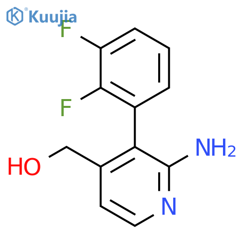 2-Amino-3-(2,3-difluorophenyl)pyridine-4-methanol structure