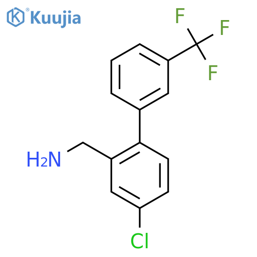 C-(4-Chloro-3'-(trifluoromethyl)biphenyl-2-yl)-methylamine structure