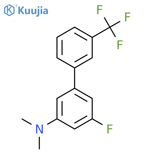(5-Fluoro-3'-(trifluoromethyl)biphenyl-3-yl)-dimethyl-amine structure