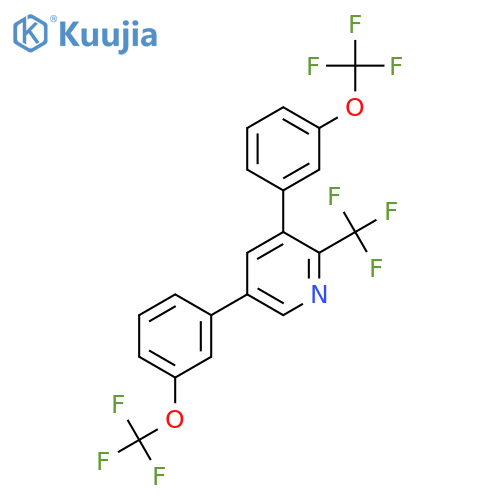 3,5-Bis(3-(trifluoromethoxy)phenyl)-2-(trifluoromethyl)pyridine structure