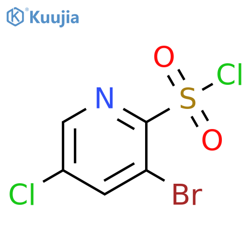 3-bromo-5-chloropyridine-2-sulfonyl chloride structure