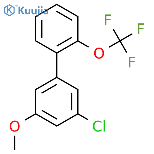 5-Chloro-3-methoxy-2'-(trifluoromethoxy)biphenyl structure