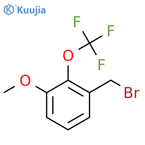 3-Methoxy-2-(trifluoromethoxy)benzyl bromide structure