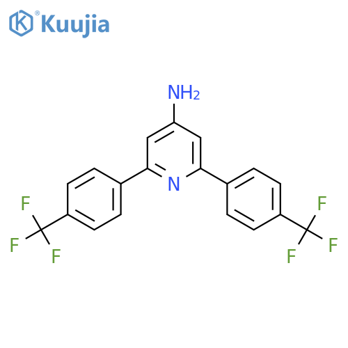 4-Amino-2,6-bis(4-(trifluoromethyl)phenyl)pyridine structure
