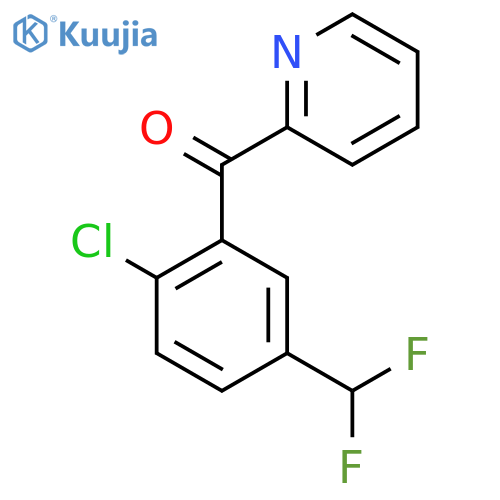 2-(2-Chloro-5-(difluoromethyl)benzoyl)pyridine structure