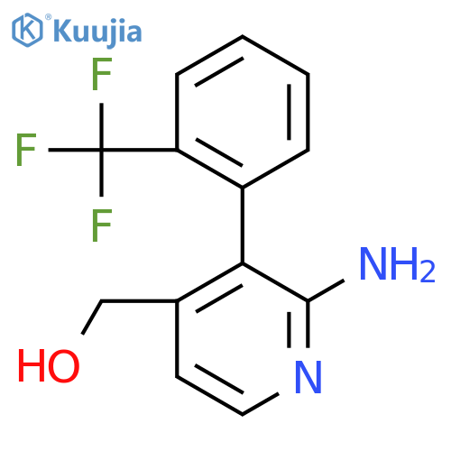 2-Amino-3-(2-(trifluoromethyl)phenyl)pyridine-4-methanol structure