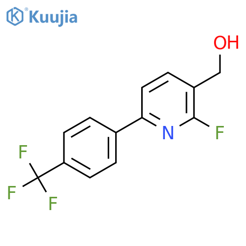 2-Fluoro-6-(4-(trifluoromethyl)phenyl)pyridine-3-methanol structure