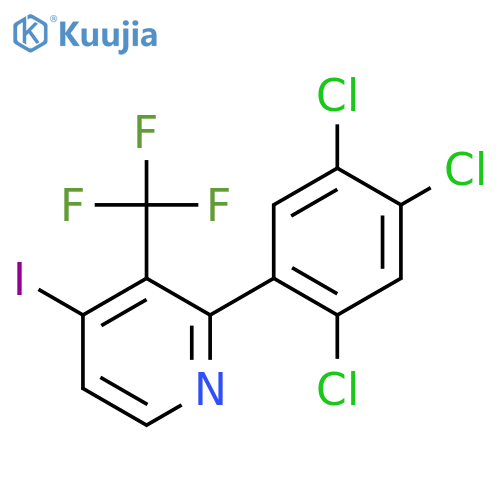 4-Iodo-2-(2,4,5-trichlorophenyl)-3-(trifluoromethyl)pyridine structure