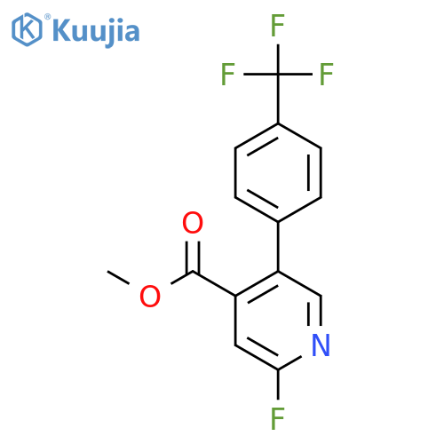Methyl 2-fluoro-5-(4-(trifluoromethyl)phenyl)isonicotinate structure