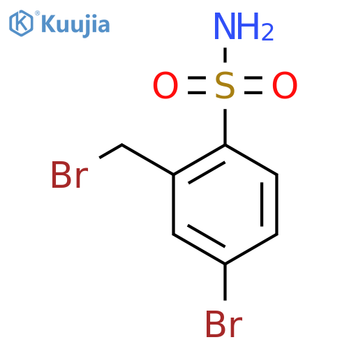 4-Bromo-2-(bromomethyl)benzenesulfonamide structure