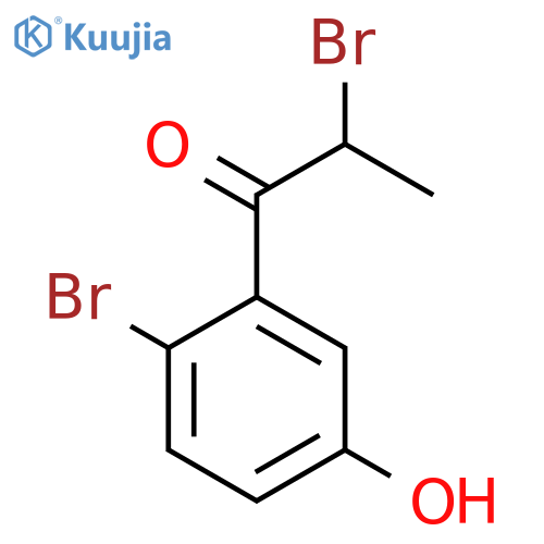 2,2'-Dibromo-5'-hydroxypropiophenone structure