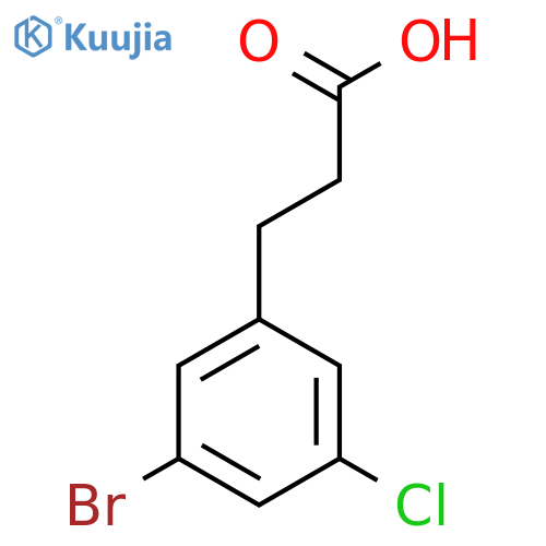 3-(3-Bromo-5-chlorophenyl)propanoic acid structure