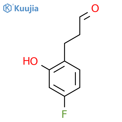 3-(4'-Fluoro-2'-hydroxyphenyl)propionaldehyde structure