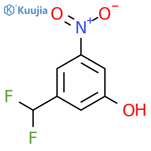 3-Hydroxy-5-(difluoromethyl)nitrobenzene structure