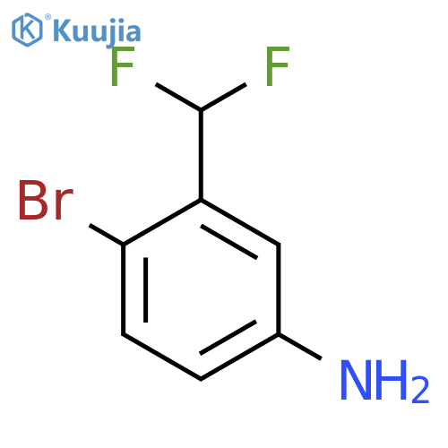 4-Bromo-3-(difluoromethyl)aniline structure