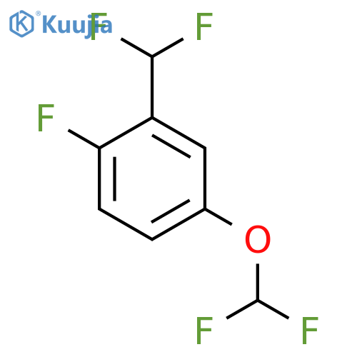 4-(Difluoromethoxy)-2-(difluoromethyl)fluorobenzene structure