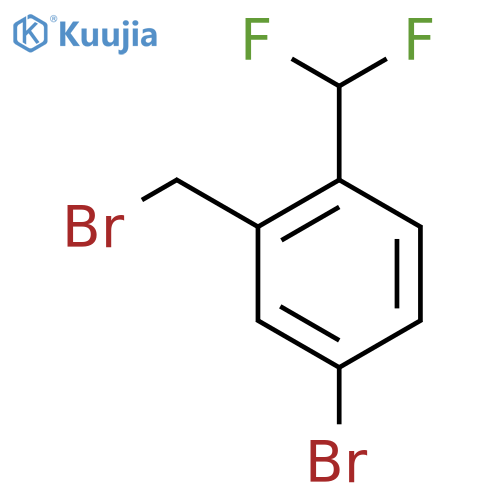5-Bromo-2-(difluoromethyl)benzyl bromide structure