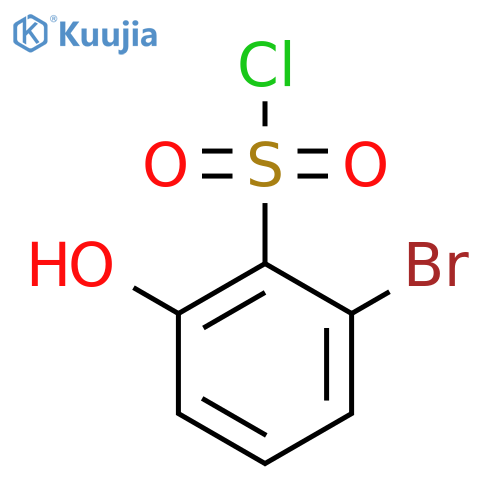 2-Bromo-6-hydroxybenzenesulfonyl chloride structure