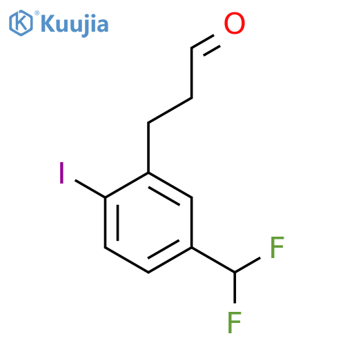 3-(5'-(Difluoromethyl)-2'-iodophenyl)propionaldehyde structure
