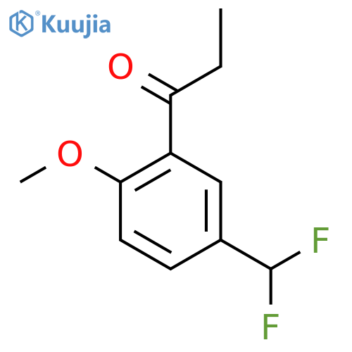 5'-(Difluoromethyl)-2'-methoxypropiophenone structure
