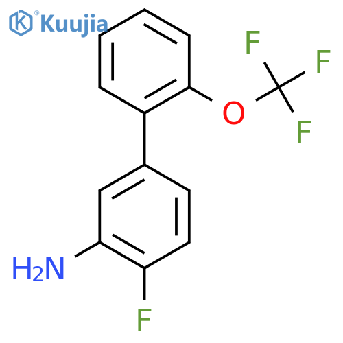 4-Fluoro-2'-(trifluoromethoxy)-1,1'-biphenyl-3-amine structure