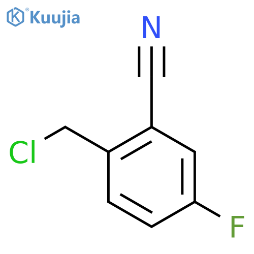 2-Cyano-4-fluorobenzyl chloride structure