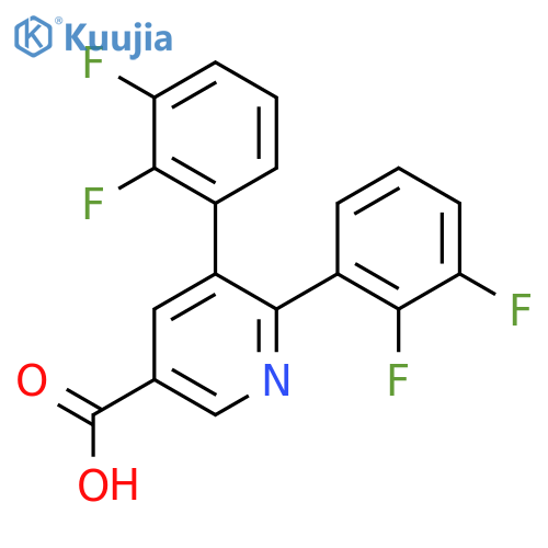 5,6-Bis(2,3-difluorophenyl)nicotinic acid structure