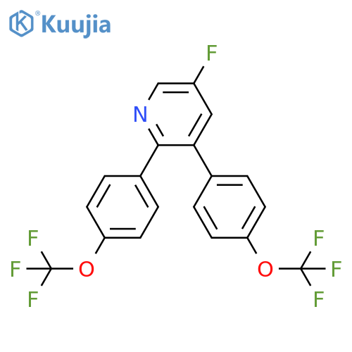 2,3-Bis(4-(trifluoromethoxy)phenyl)-5-fluoropyridine structure
