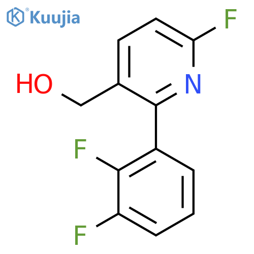 2-(2,3-Difluorophenyl)-6-fluoropyridine-3-methanol structure