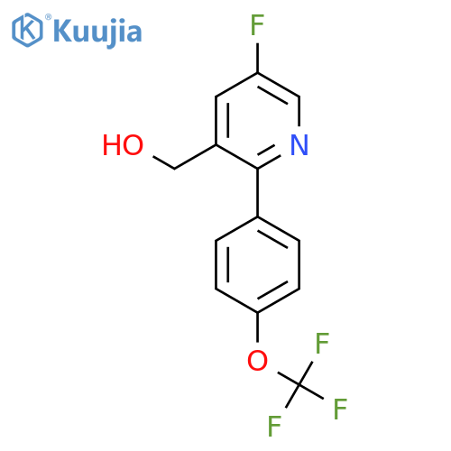 5-Fluoro-2-(4-(trifluoromethoxy)phenyl)pyridine-3-methanol structure