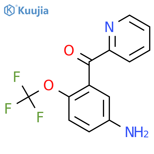 2-(5-Amino-2-(trifluoromethoxy)benzoyl)pyridine structure