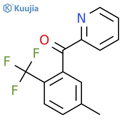 2-(5-Methyl-2-(trifluoromethyl)benzoyl)pyridine structure