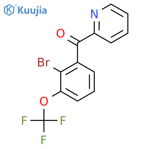 2-(2-Bromo-3-(trifluoromethoxy)benzoyl)pyridine structure