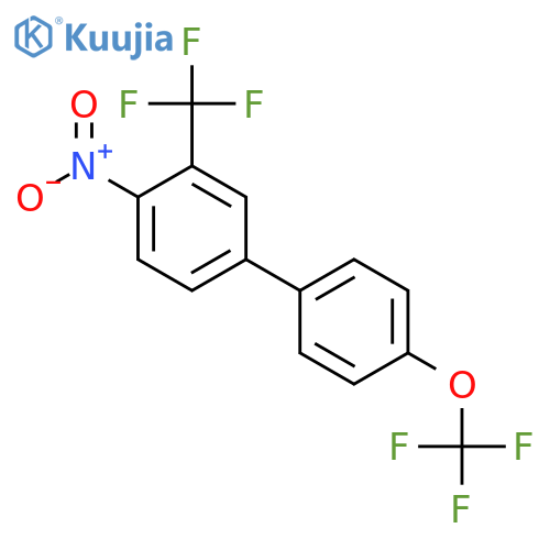 4-Nitro-4'-(trifluoromethoxy)-3-(trifluoromethyl)biphenyl structure