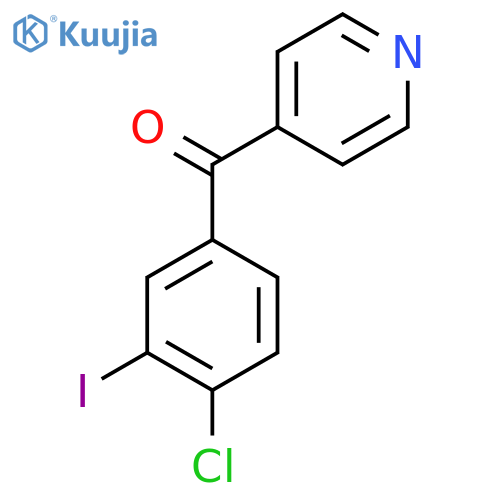 4-(4-Chloro-3-iodobenzoyl)pyridine structure
