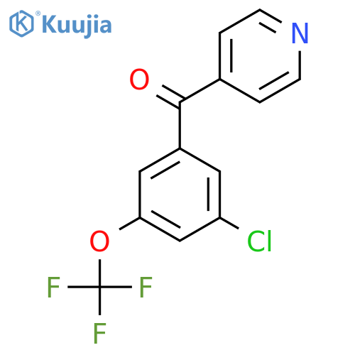 4-(3-Chloro-5-(trifluoromethoxy)benzoyl)pyridine structure