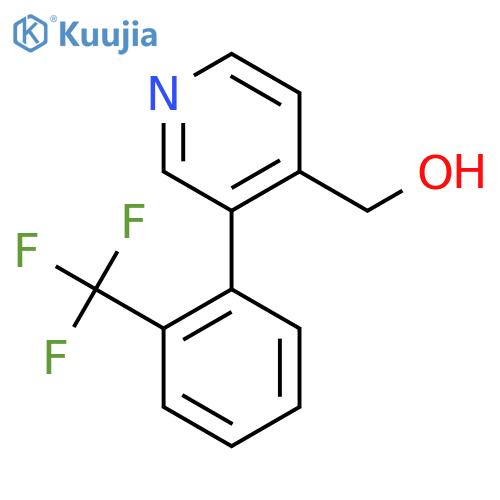 3-(2-(Trifluoromethyl)phenyl)pyridine-4-methanol structure