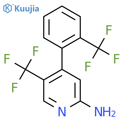 2-Amino-5-(trifluoromethyl)-4-(2-(trifluoromethyl)phenyl)pyridine structure