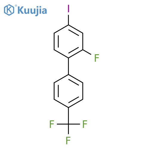2-Fluoro-4-iodo-4'-(trifluoromethyl)biphenyl structure
