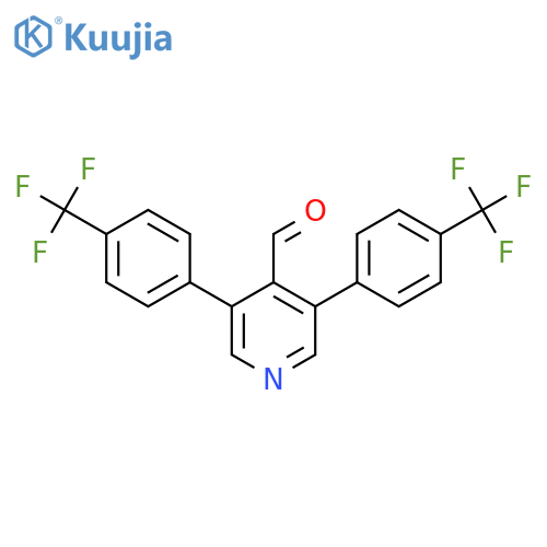 3,5-Bis(4-(trifluoromethyl)phenyl)isonicotinaldehyde structure