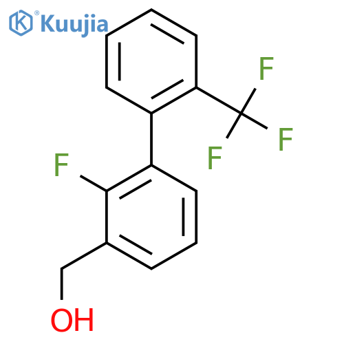 2-Fluoro-2'-(trifluoromethyl)biphenyl-3-methanol structure