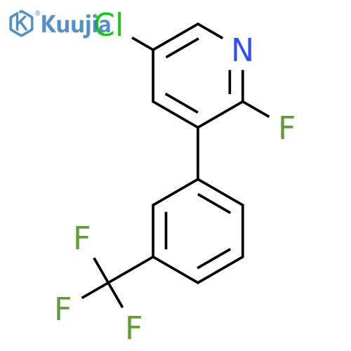 5-Chloro-2-fluoro-3-(3-(trifluoromethyl)phenyl)pyridine structure