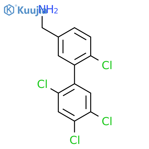 C-(6,2',4',5'-Tetrachlorobiphenyl-3-yl)-methylamine structure