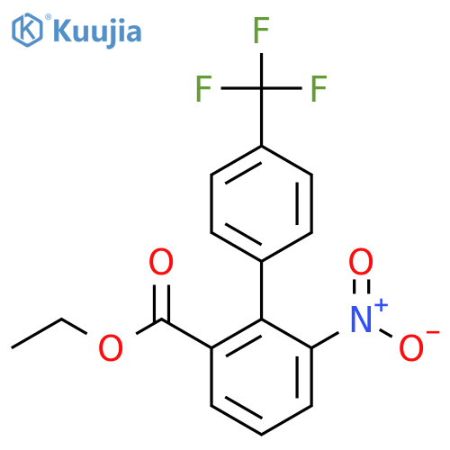 6-Nitro-4'-(trifluoromethyl)biphenyl-2-carboxylic acid ethyl ester structure