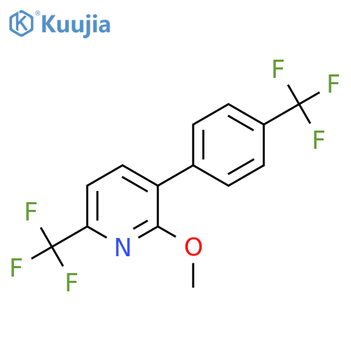 2-Methoxy-6-(trifluoromethyl)-3-(4-(trifluoromethyl)phenyl)pyridine structure